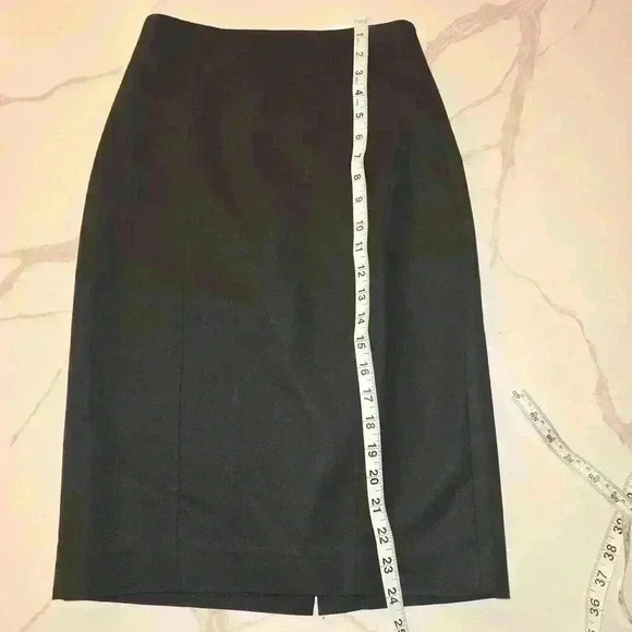 Banana Republic Womens Petite Pencil Skirt Midi Black Size 0P - Picture 4 of 6